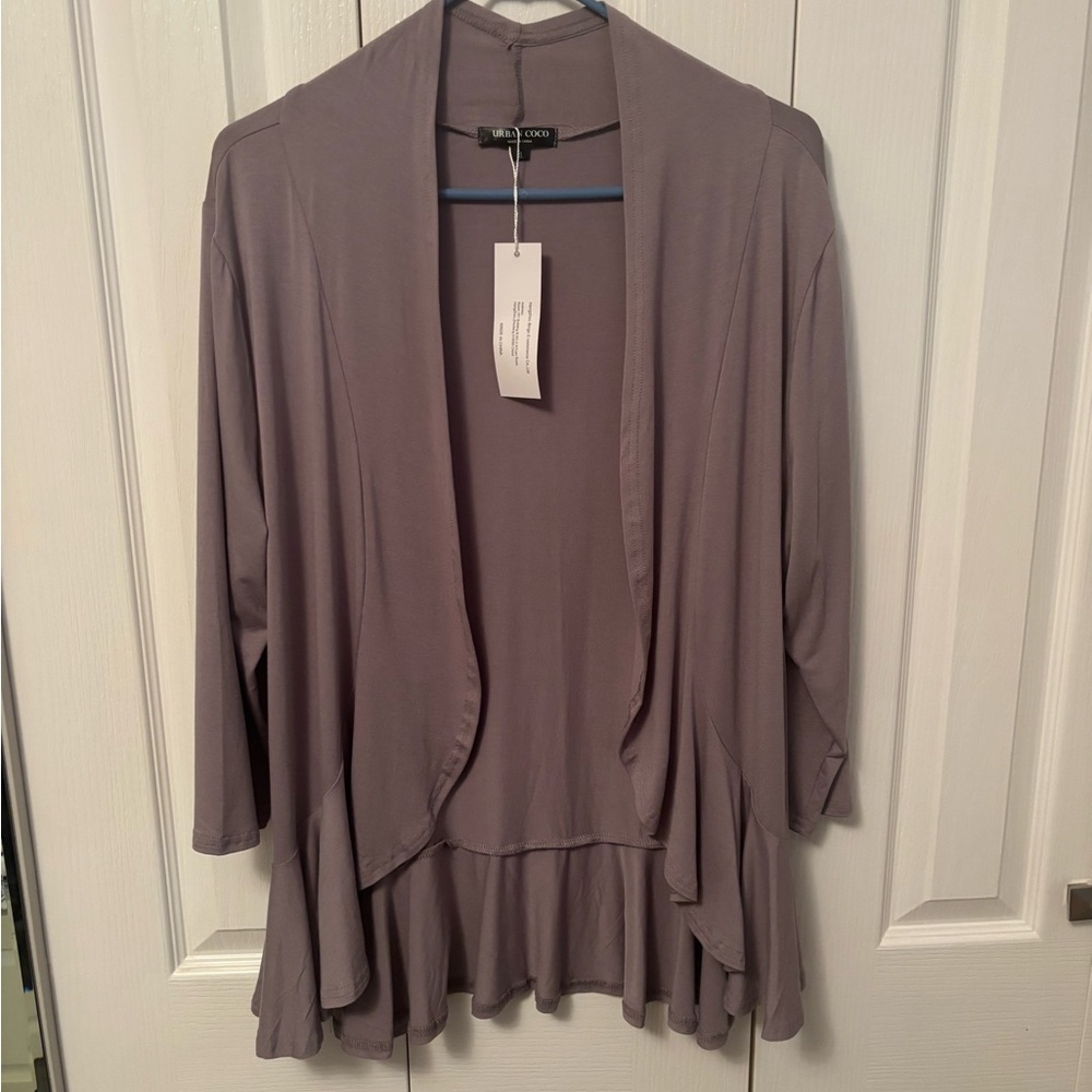 Chic Gray/Taupe Women's Cardigan
